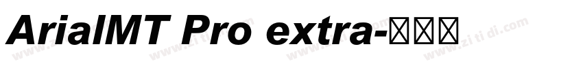 ArialMT Pro extra字体转换
